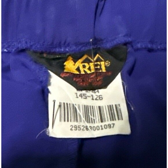 REI Hiking Pants M 30x30 Purple Nylon Snap Ankles Lightweight Outdoor Vintage - Picture 5 of 6